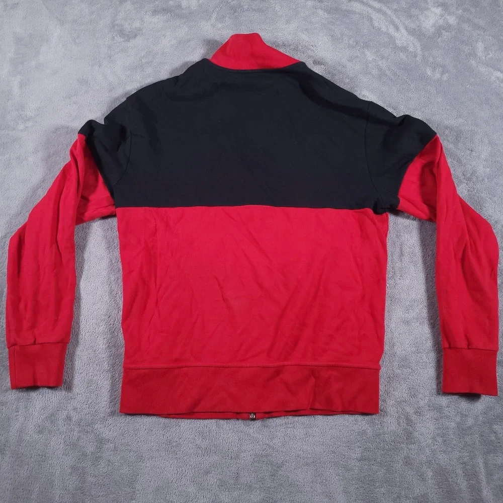 Polo Ralph Lauren Track Jacket Mens Small Red Black Performance Colorblock‎ Zip